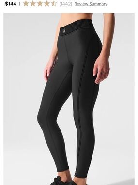 ALO Yoga Airlift High-Waist 7/8 Line Up Legging in Black